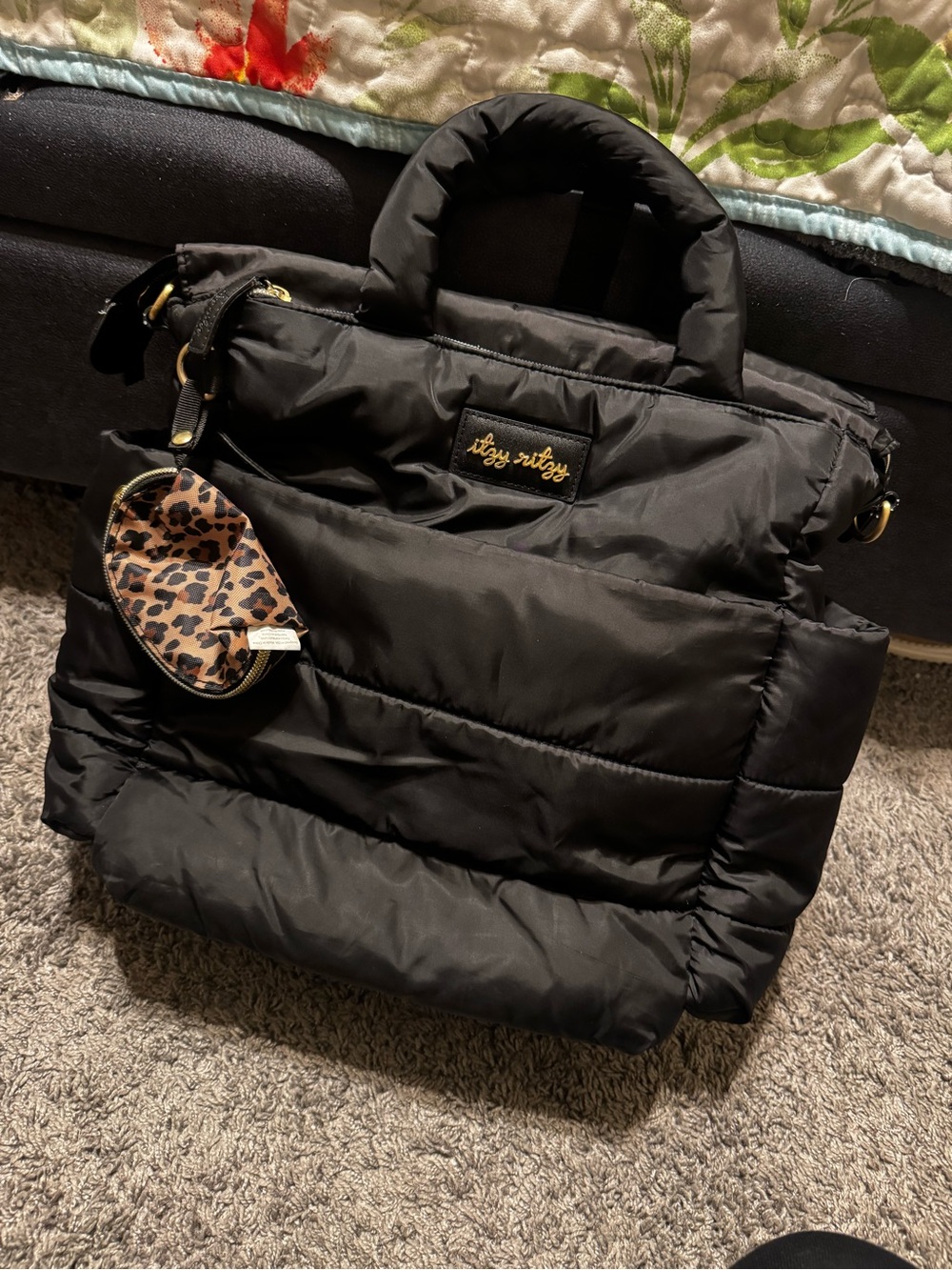 Dream Convertible Diaper Bag by Itzy Ritzy in Midnight Black